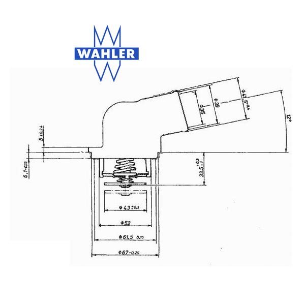 Termostat WAHLER (180, 200) 4414.87D