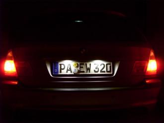 LED osvetlenie ŠPZ pre BMW E46