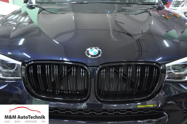 Predné mriežky chladiča dvojité BMW X3 F25 - čierne lesklé M design