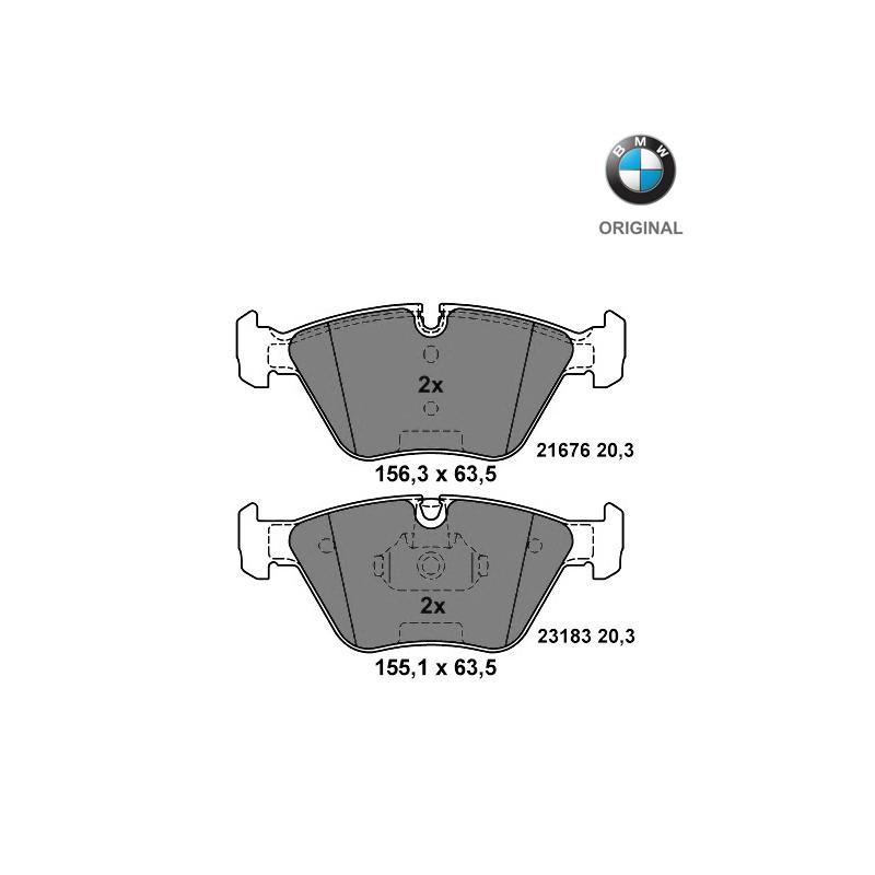 Brzdové platničky predná náprava (3.0si) Originál BMW 34116779652
