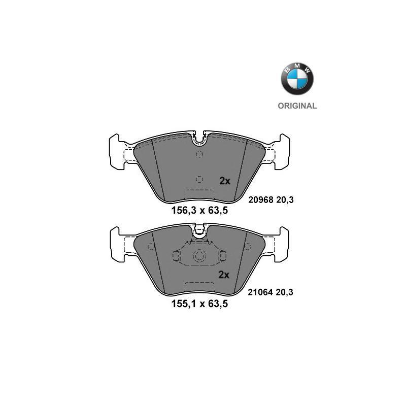 Brzdové platničky predná náprava Z3, Z4 M3.2 Originál BMW 34112282995