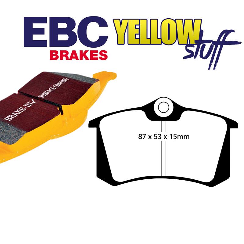 Brzdové platničky pre kotúč 232mm EBC Yellowstuff zadné