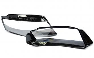 Kryty svetlometov plexi Audi A4 B8 predfacelift