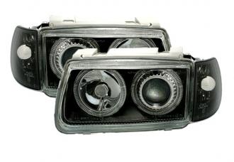 Design black svetlomety angel eyes VW POLO 6N1