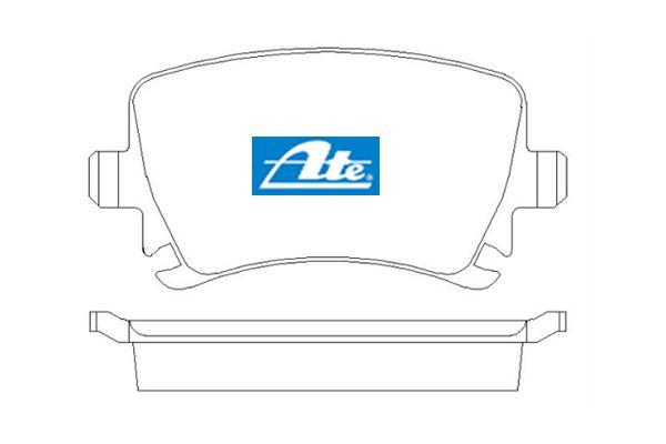 Brzdové platničky pre kotúč 282mm zadné ATE