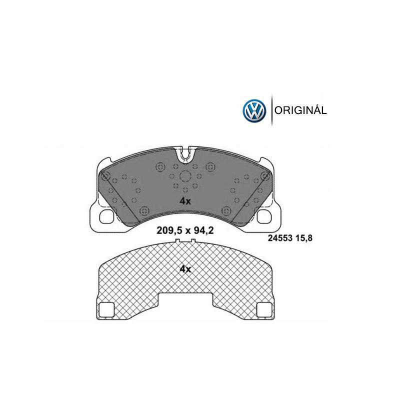Brzdové platničky predné Originál Volkswagen 7P0698151C