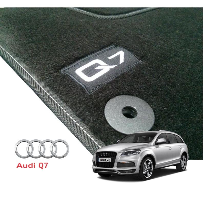 Velúrové koberčeky Audi Q7 4L - logo Q7