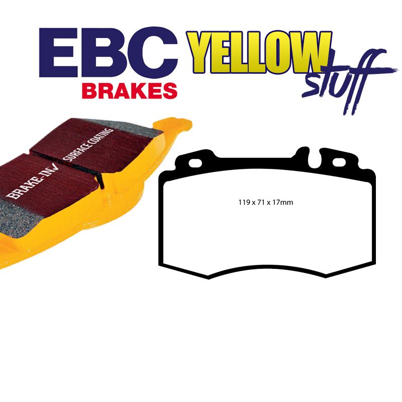 Brzdové platničky EBC Yellowstuff predné