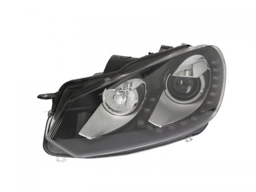 Predné svetlo BI-XENON D1S+LED s denným svietením - VW Golf 6 (11/2008-) Hella