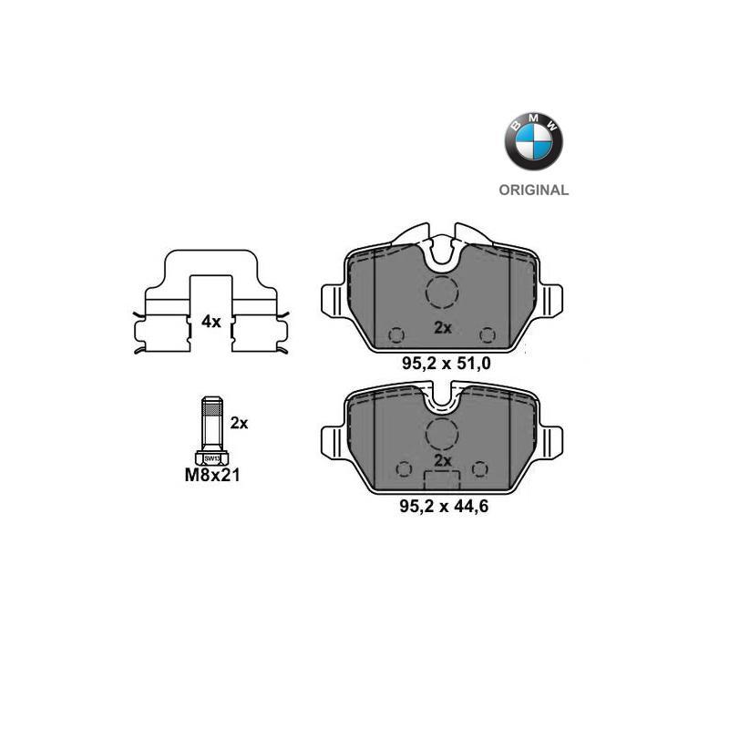Brzdové platničky zadná náprava (316i, 318i, 318d, 320i) Originál BMW 34216779294