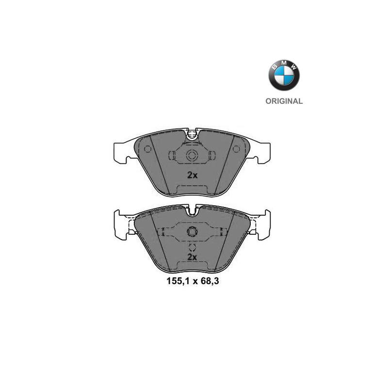 Brzdové platničky predná náprava (M3) Originál BMW 34112283865
