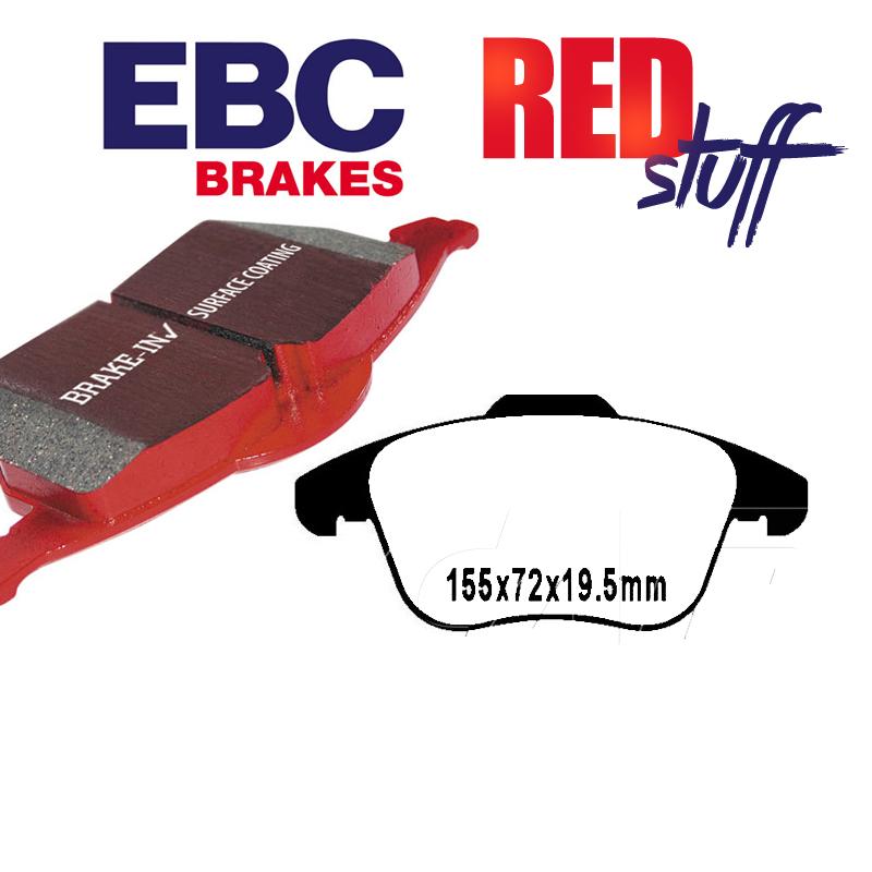 Brzdové platničky pre kotúč 314mm EBC REDstuff predné