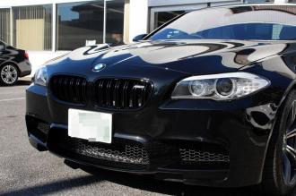 Predné mriežky chladiča BMW 5 F10 čierne lesklé dvojité - M5 STYLE