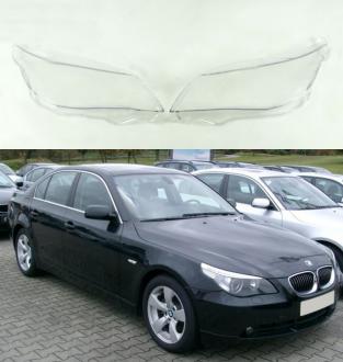 Kryty svetlometov plexi BMW 5 E60 / E61