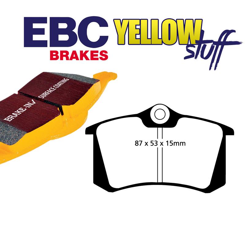 Brzdové platničky pre kotúč 245mm EBC Yellowstuff zadné
