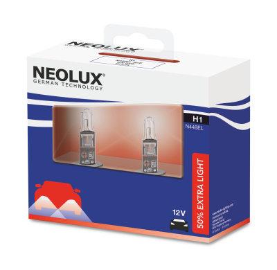 Žiarovky Neolux Extra Light H1 12V 55W  N448EL-2SCB +50%