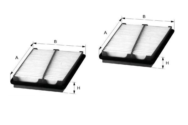 Vzduchový filter ALCO Mercedes W211 E 280 CDI (140kW), E 280 CDI 4-matic, ...