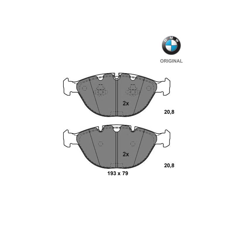 Brzdové platničky predná náprava (4.6is, 4.8is) Originál BMW 34116761282
