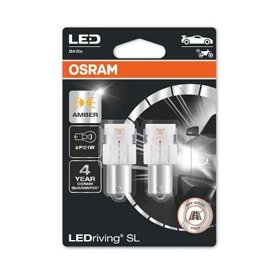 Osram LEDriving Premium P21W 12V 2W BA15S Amber blister 7506DYP-02B