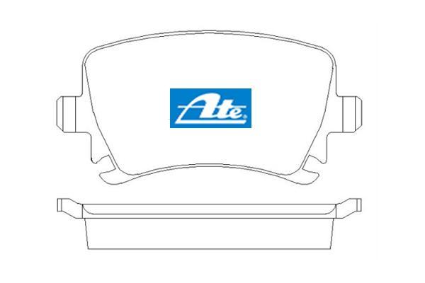 Brzdové platničky pre kotúč 286mm a 310mm zadné ATE