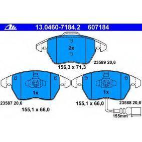 Brzdové platničky pre kotúč 288 a 312mm predné so senzorom ATE 13.0460-7184.2