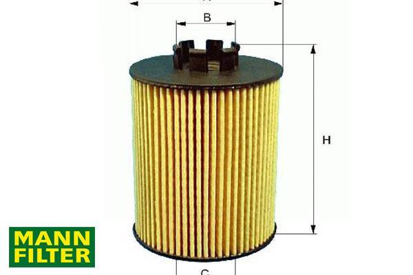 Olejový filter MANN BMW X5 4.8is HU715/5X