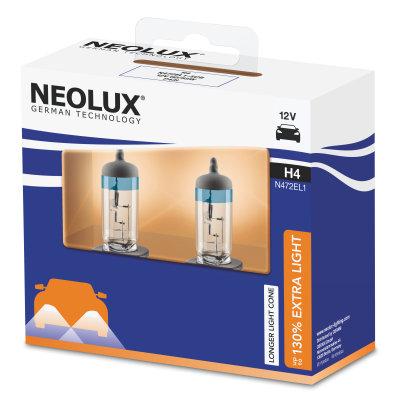 Žiarovky Neolux Extra Light H4 12V 75/68W N472EL1-2SCB +130%