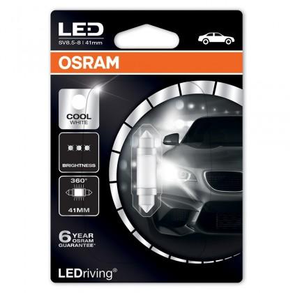 Osram LEDriving Premium C10W 12V 1W SV8,5-8 6000K 41mm studená biela 6499CW