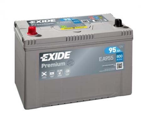 Exide Premium 12V 95Ah 800A, EA955 (plus vľavo )