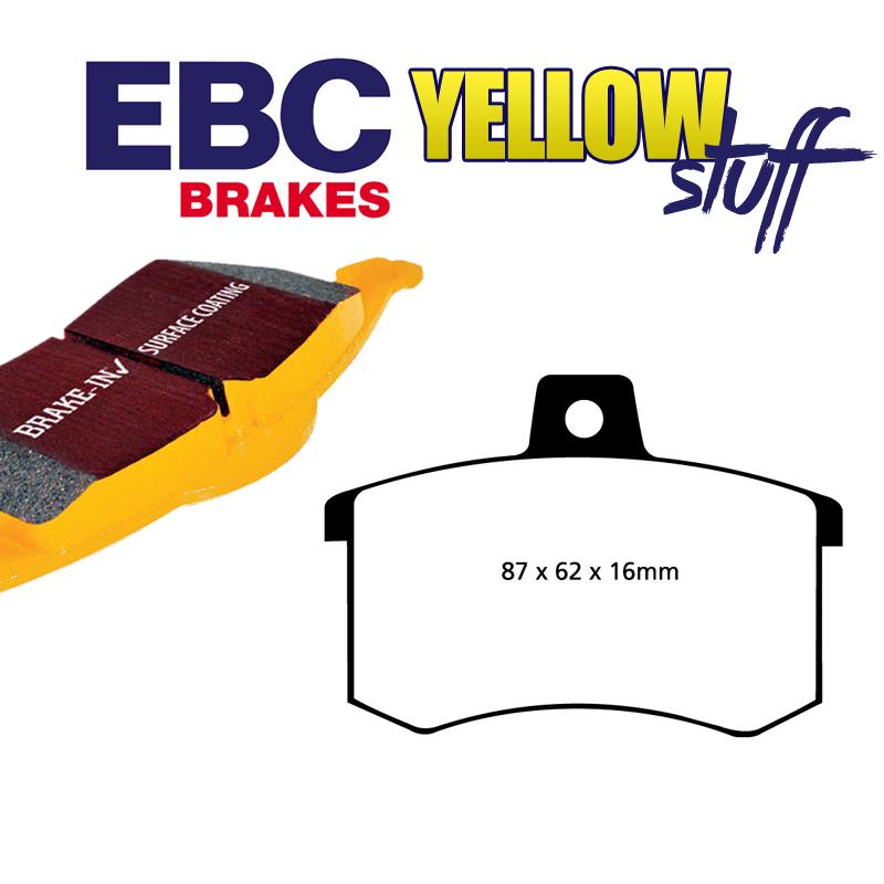 Brzdové platničky pre kotúč 245mm EBC Yellowstuff zadné