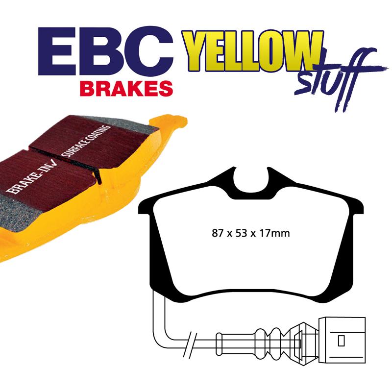 Brzdové platničky pre kotúč 255mm EBC Yellowstuff zadné