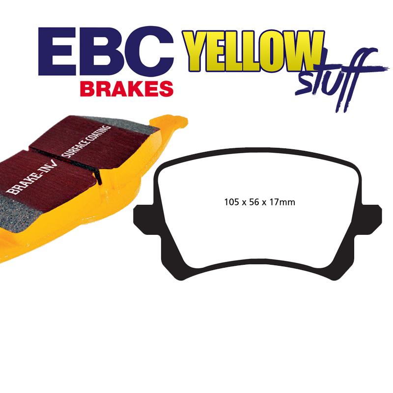 Brzdové platničky pre kotúč 286mm a 310mm zadné EBC Yellowstuff