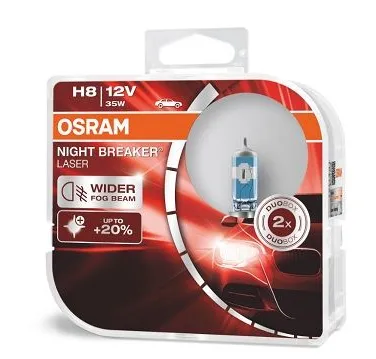 H8 žiarovky svetlometov sada Osram Night Breaker Unlimited LASER