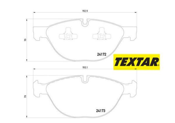 Brzdové platničky TEXTAR predná náprava (35i, xDrive 35i, 30d) 2417201