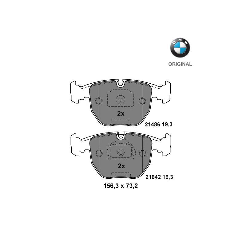 Brzdové platničky predná náprava (3.0d, 3.0i, 4.4i) Originál BMW 34116761252