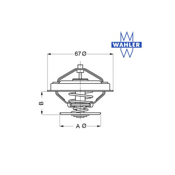 Termostat WAHLER (2.5 TDI)  4274.87D
