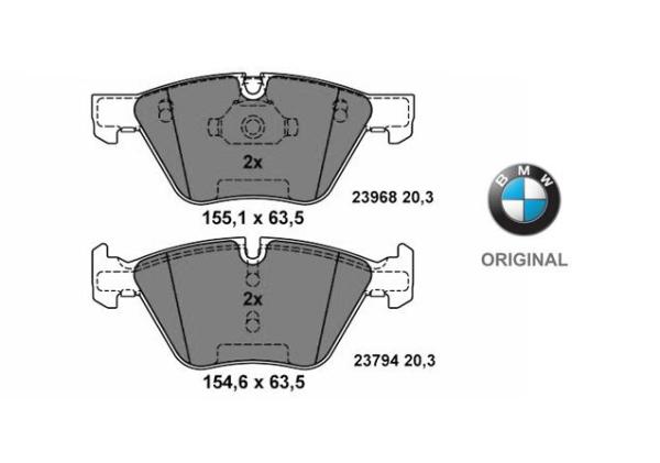 Brzdové platničky Originál BMW predná náprava (318d, 318i, 320d) 34116771868