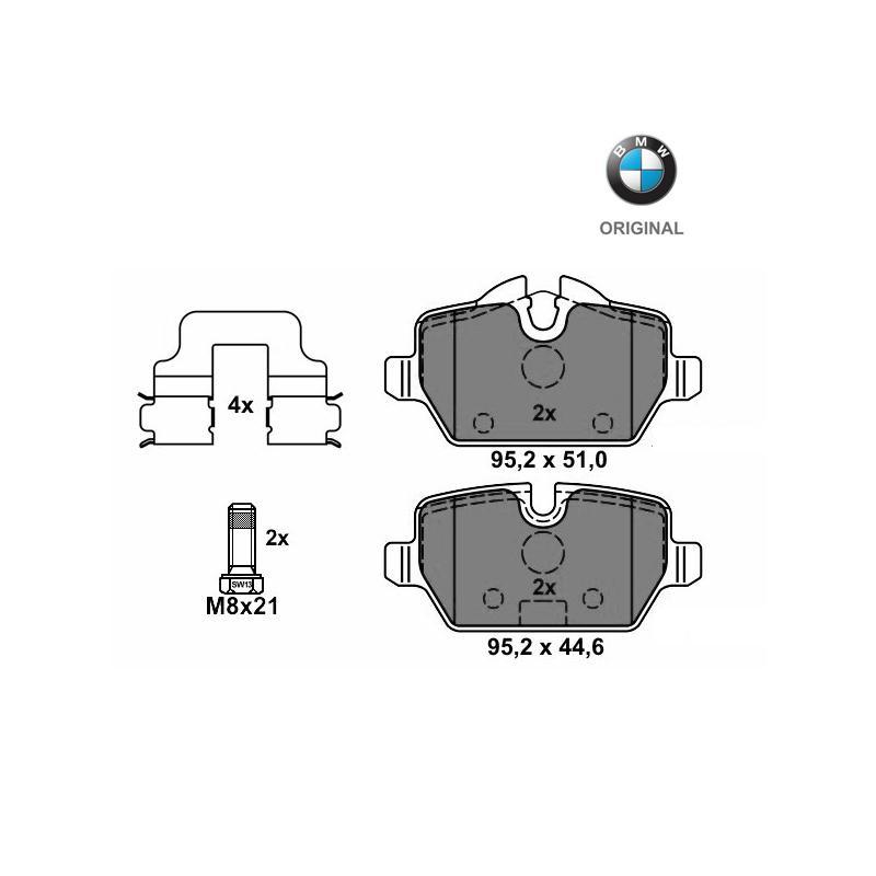 Brzdové platničky zadná náprava (116i, 118i, 120i, 116d) Originál BMW 34216788183