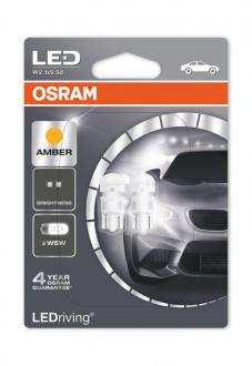 Žiarovky do bočných smeroviek - OSRAM LED Retrofit 12V W5W oranžové 2880YE-02B