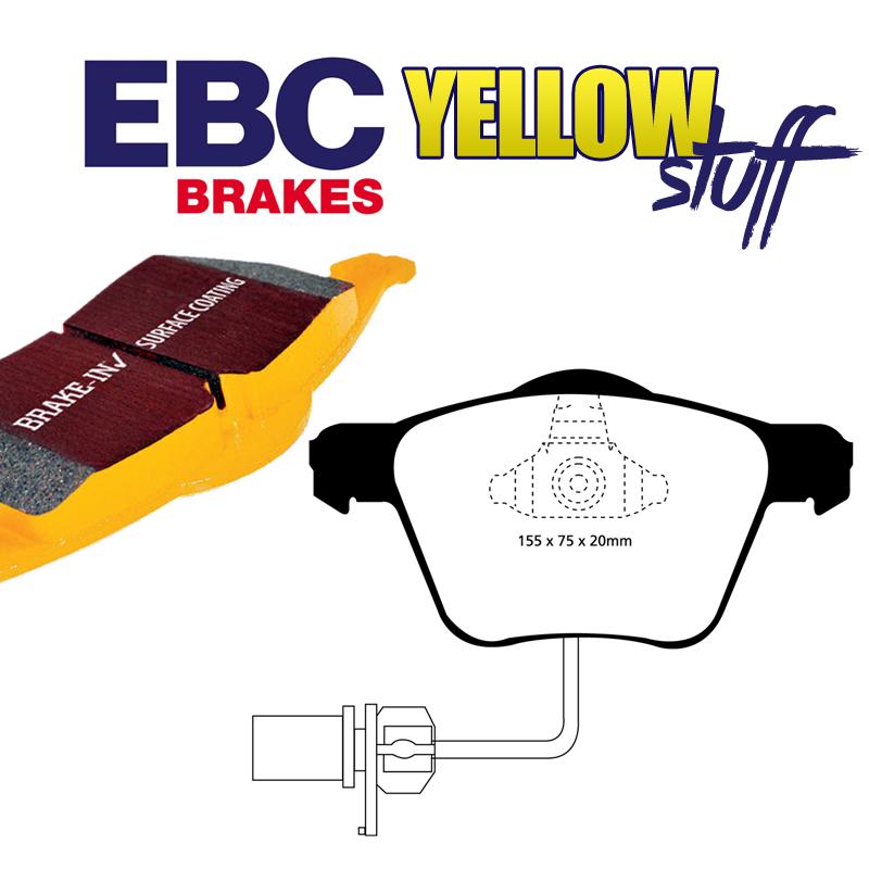 Brzdové platničky pre kotúč 314mm, 320mm, 321mm a 323mm predné EBC Yellowstuff