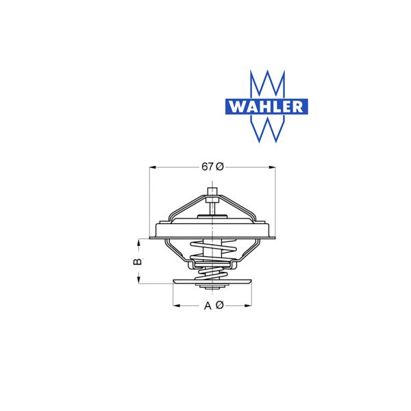 Termostat WAHLER (2.3 V5, 2.8 V6,) 4123.80D
