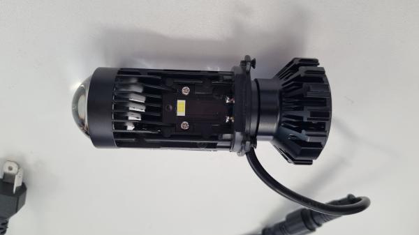 LED žiarovky H4 s projektorom T2 6000k Sada 2ks Mini LED projector lens