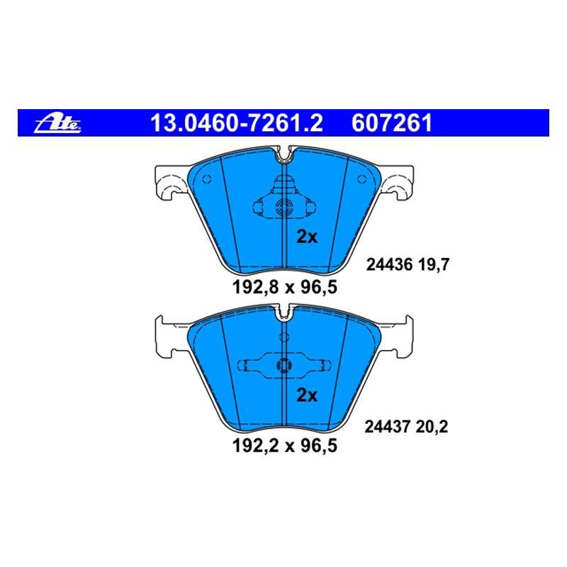 Brzdové platničky ATE predná náprava (50iX 4.0, 50iX 4.4, M50dX)