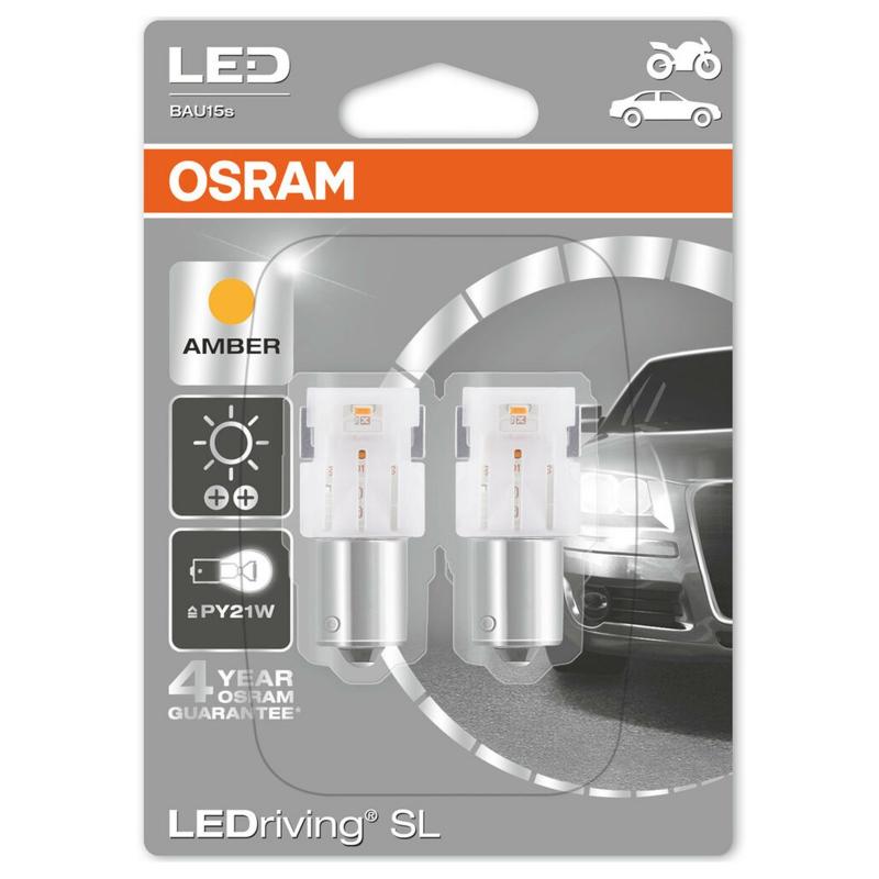 Osram LED Standard PY21W 12V 1,3W BAU15S Amber blister 7459YE-02B