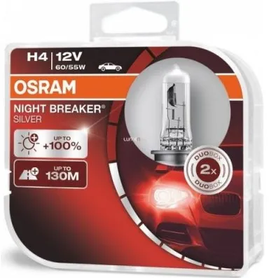 H4 žiarovky svetlometov sada Osram Night Breaker SILVER