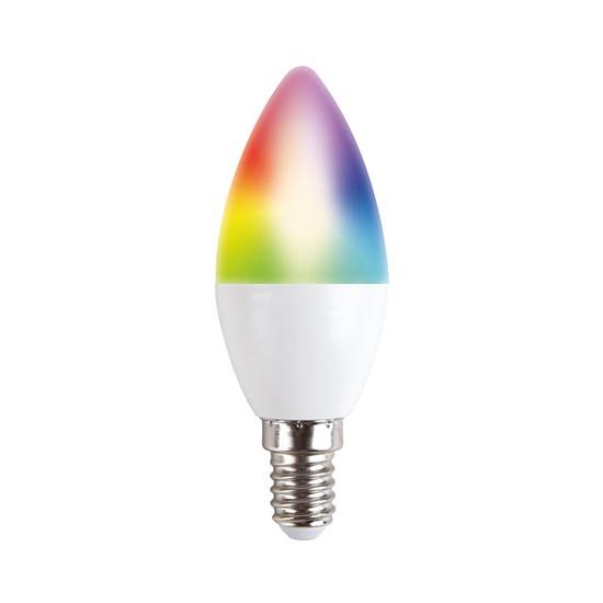Solight LED SMART WIFI žiarovka 5W, E14, RGB, 400lm