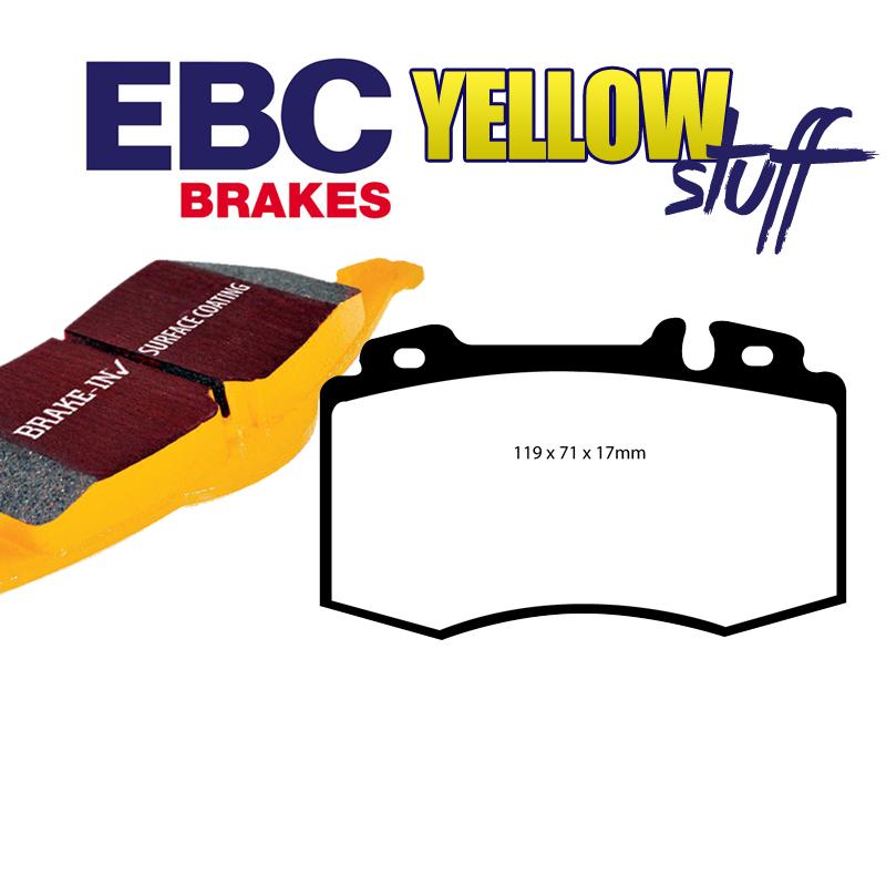 Brzdové platničky EBC Yellowstuff predné