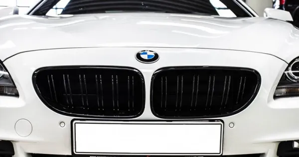 Predné mriežky chladiča dvojité BMW 6 F13 - čierne lesklé M design