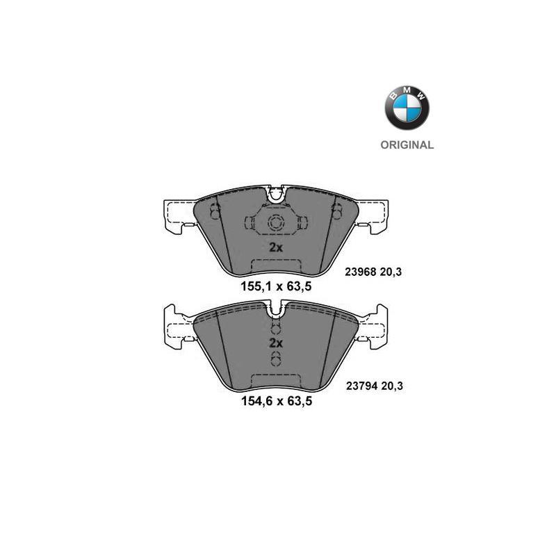 Brzdové platničky predná náprava (316i, 318d, 318i, 320i) Originál BMW 34116777772
