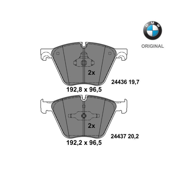 Brzdové platničky Originál BMW predná náprava (50iX 4.0, 50iX 4.4, M50dX) 34116783554
